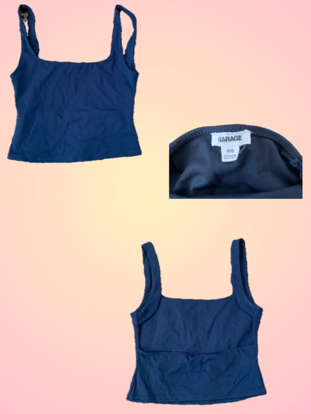 Garage backless top